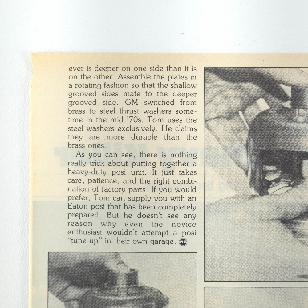 GM Eaton Rear Positraction Tune-Up 3 Pg How To Article 1979 Popular Hot Rodding - Picture 13 of 16